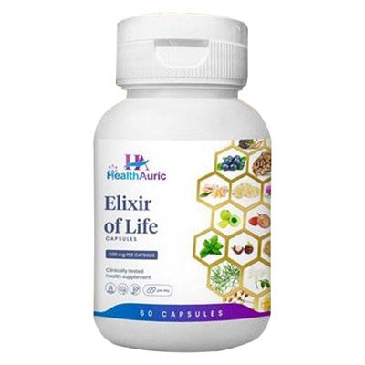 Elixir Of Life Capsules - 350 Mg | Ayurvedic Heart Health Supplement | Supports Cardiovascular Wellness, Helps Lower Bad Cholesterol & Triglycerides | 60 Capsules